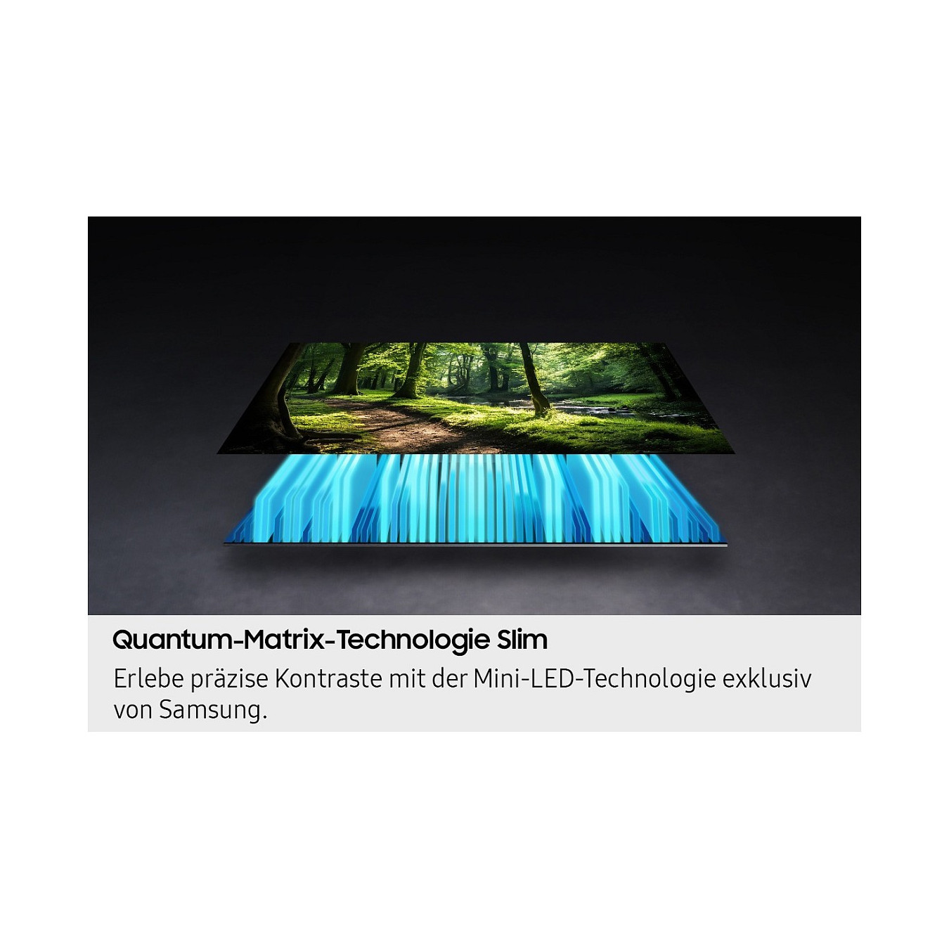 138.0cm 55' (3840x2160) Samsung GQ55QN70FAUXZG 16:9 Neo QLED 100Hz 4x HDMI 2x USB WLAN Triple-Tuner Smart TV Black