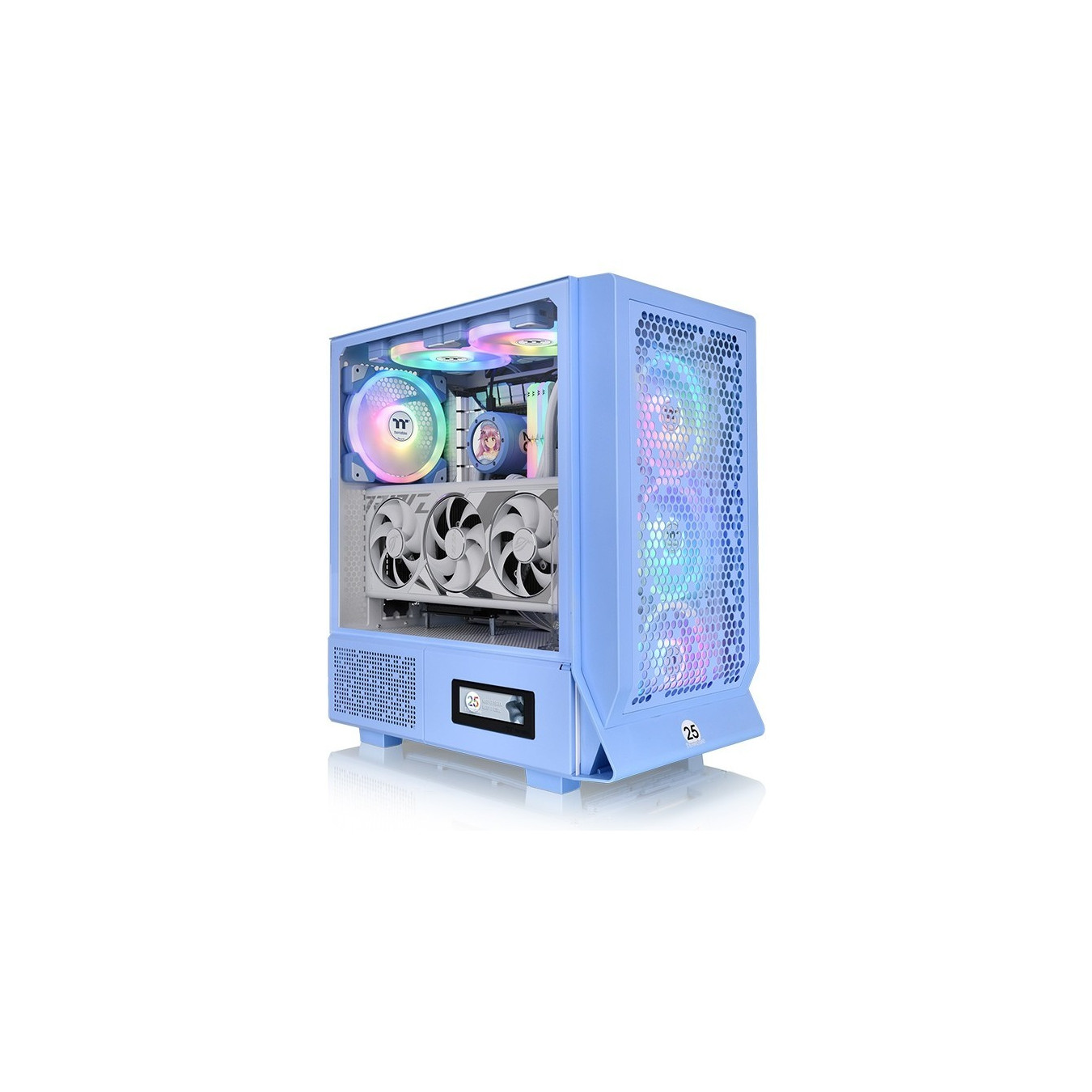 Thermaltake Ceres 330 TG - Hydrangea Blue - Mid Tower ATX/E-ATX, Tempered Glass, ARGB, 2x140mm Included