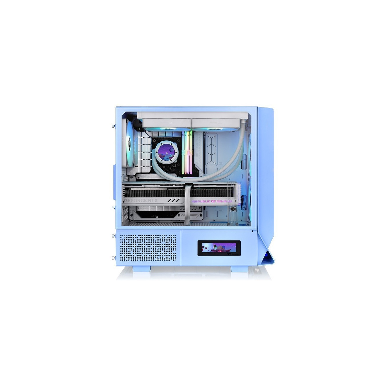 Thermaltake Ceres 330 TG - Hydrangea Blue - Mid Tower ATX/E-ATX, Tempered Glass, ARGB, 2x140mm Included