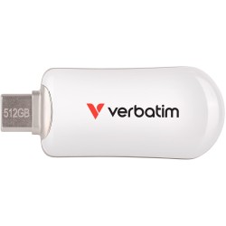 Buy Verbatim Plectra USB-C Flash Drive - 30231 - White, 512GB, USB 3.2 Gen1, Cap... in Cyprus, Nicosia, Limassol, Larnaka, Pafos