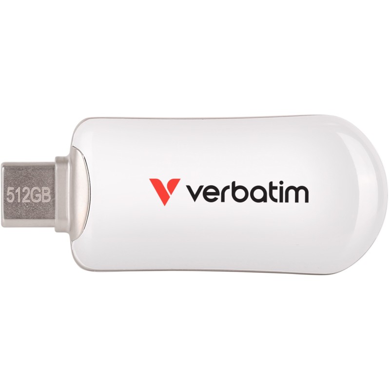 Buy Verbatim Plectra USB-C Flash Drive - 30231 - White, 512GB, USB 3.2 Gen1, Cap... in Cyprus, Nicosia, Limassol, Larnaka, Pafos