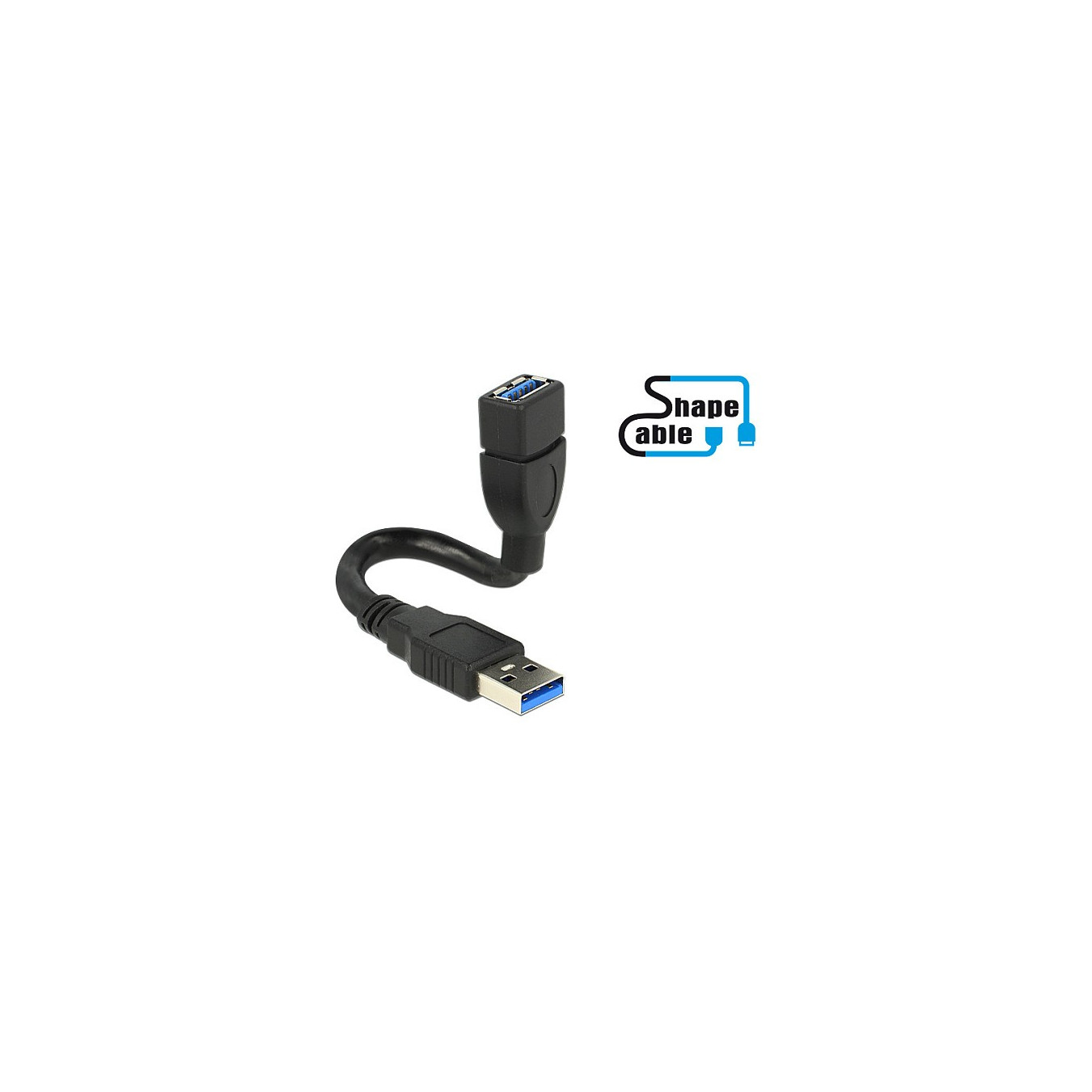 DeLock Kabel USB 3.0-A St to BU ShapeCab — Buy in Cyprus with Fast Delivery