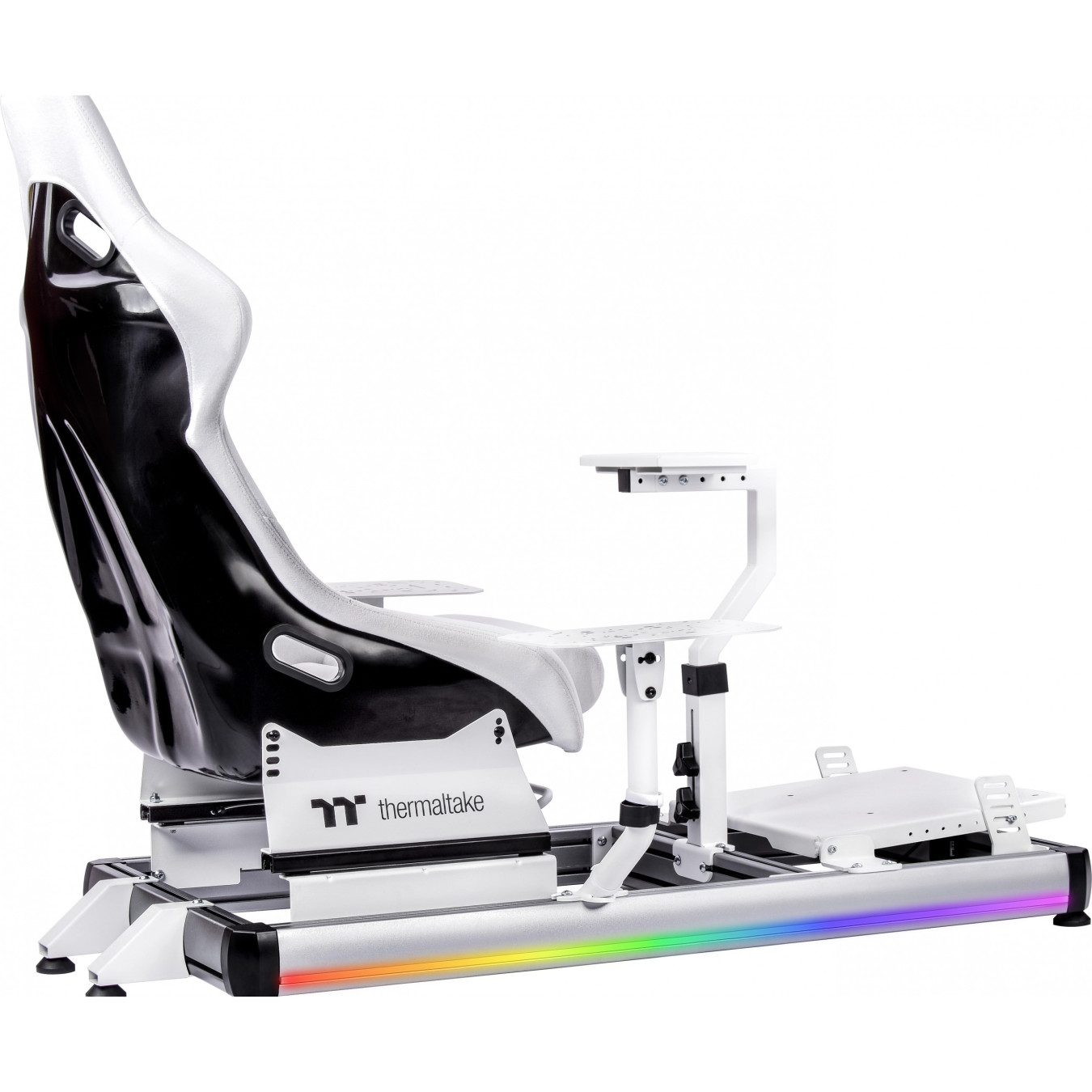 Thermaltake Flight Simulator Cockpit - GSC-F50-CPASWH-01 - Snow White, Aluminum Frame, 120kg Capacity