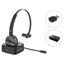 CONCEPTRONIC Headset Mono WLS BT5.0 Mikro ANC Dock +22Std sw — Buy in Cyprus with Fast Delivery