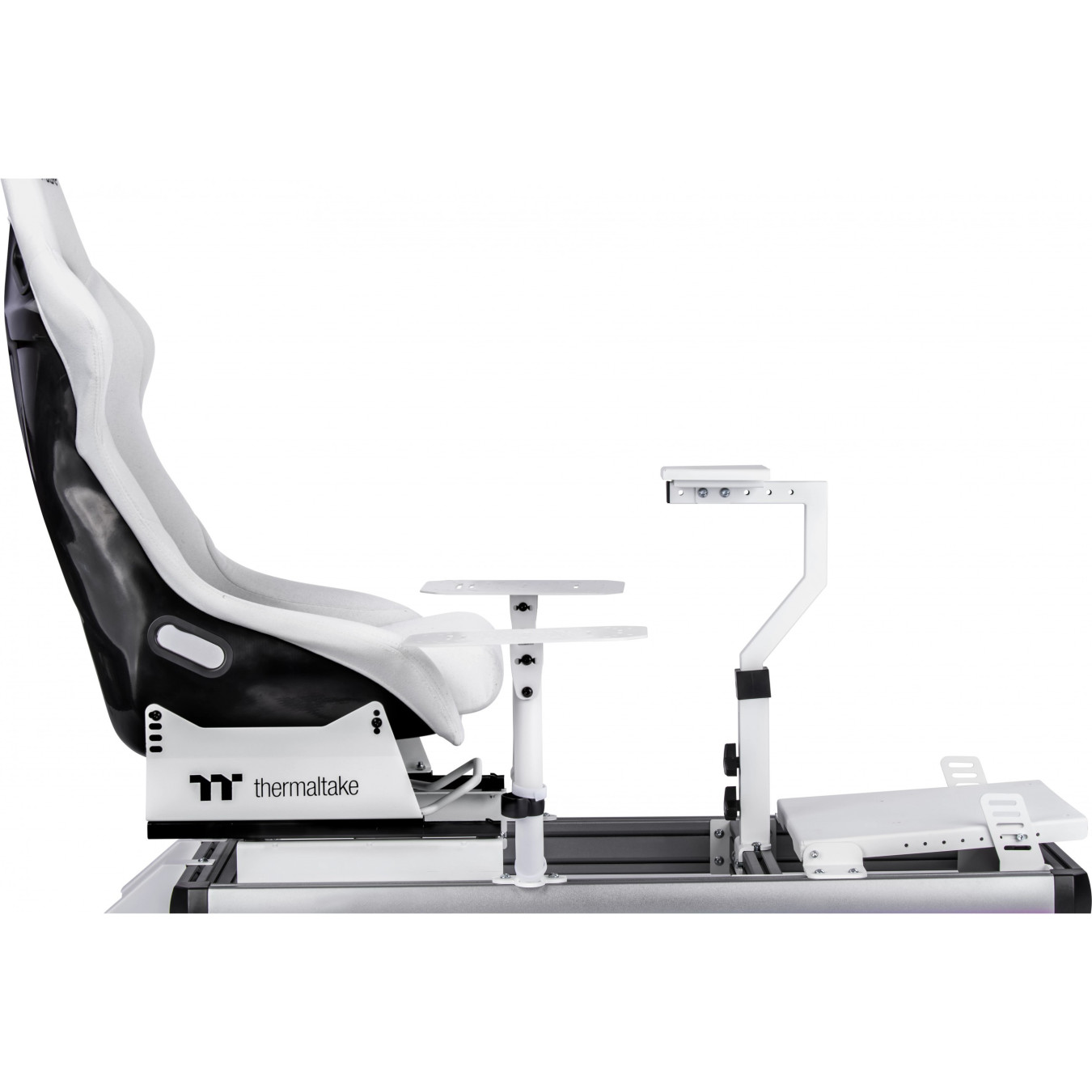 Thermaltake Flight Simulator Cockpit - GSC-F50-CPASWH-01 - Snow White, Aluminum Frame, 120kg Capacity