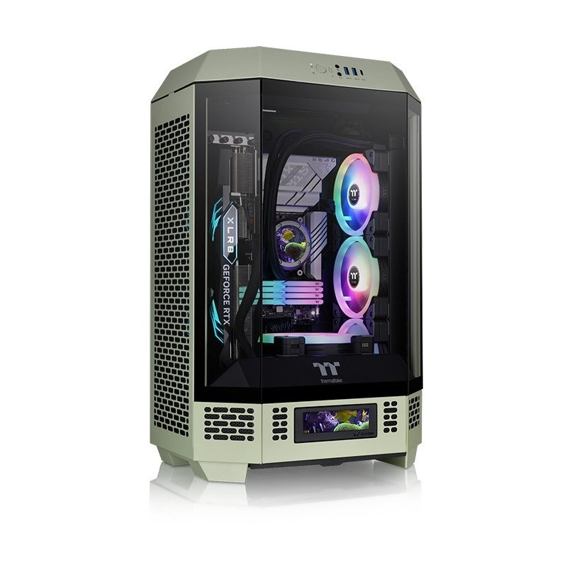 Buy Thermaltake Tower 300 - Matcha Green Micro-ATX Tower Case, Bottom PSU, USB-C... in Cyprus, Nicosia, Limassol, Larnaka, Pafos