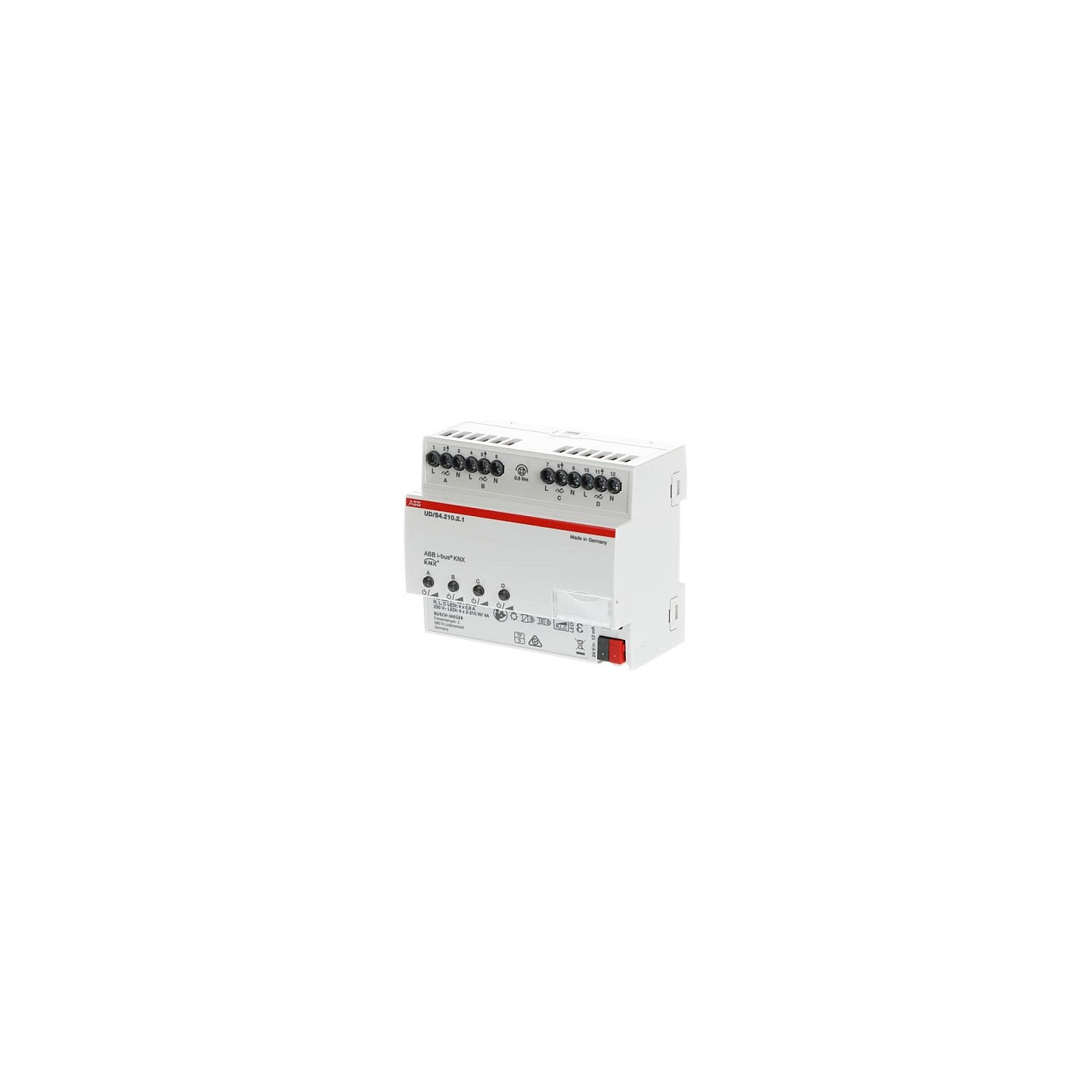ABB UD S4.210.2.1 LED-Dimmer 4 x 210 W VA. Busch-Installationsbus KNX REG-Univer — Buy in Cyprus with Fast Delivery