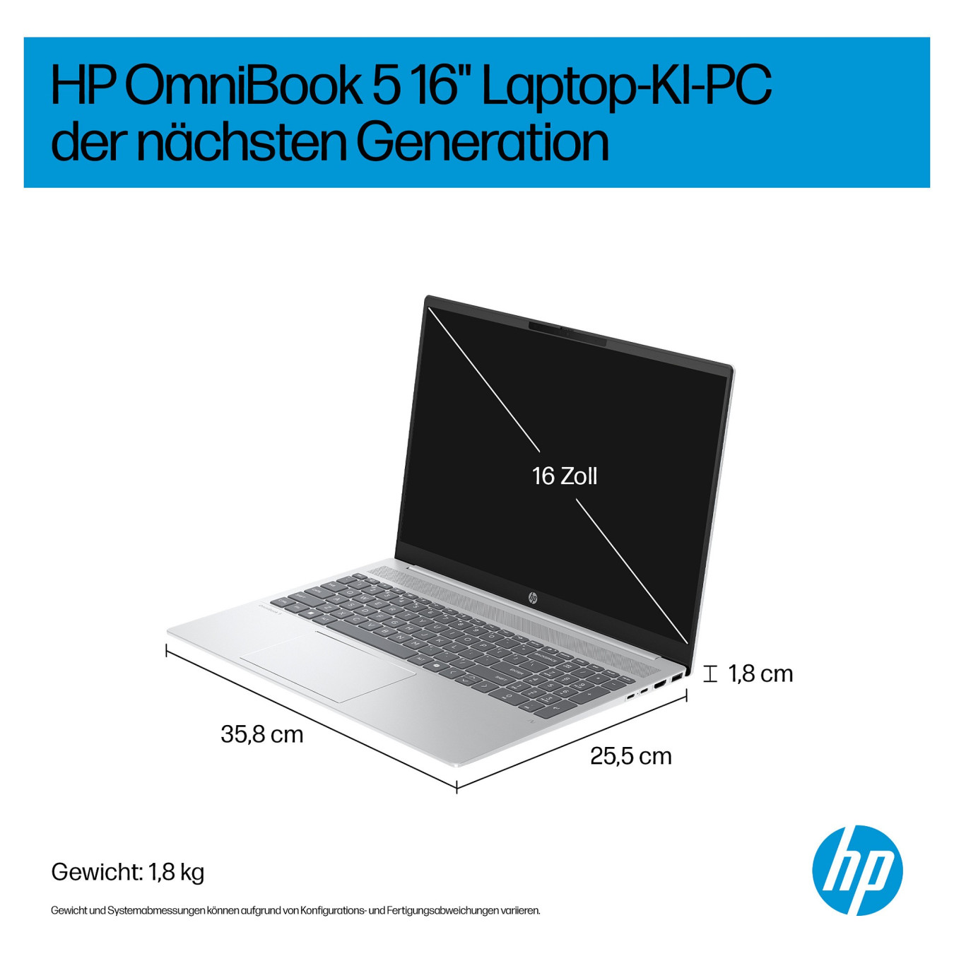 HP OmniBook 5 16-ag1453ng Next Gen AI RYZ AI 5 330 16GB 512SSD W11Home silver — Buy in Cyprus with Fast Delivery — Armenius Stor