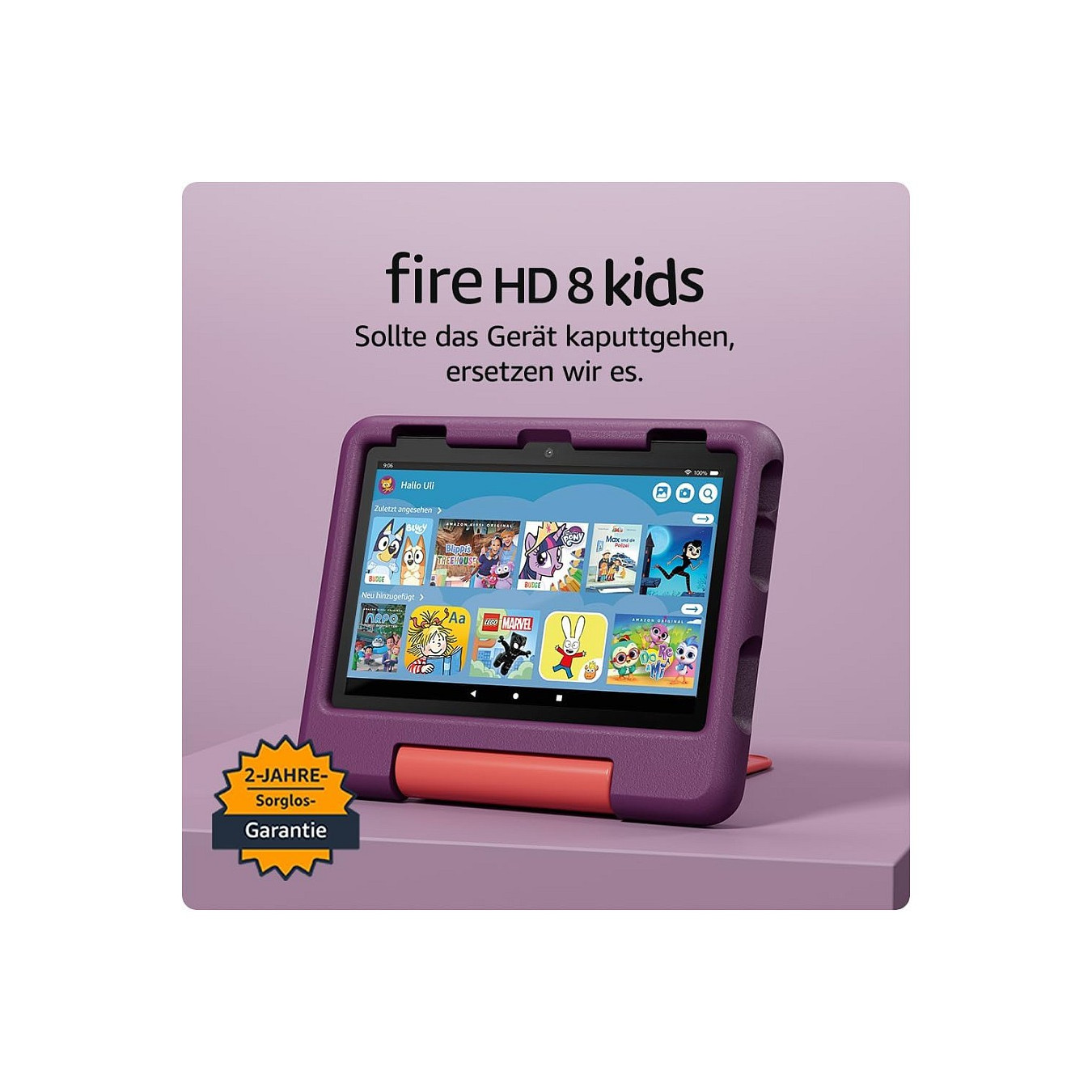 Amazon Fire HD 8 Kids Tablet (2024) WiFi 32GB 3 bis 7 Jahre violett B0CVDWHGG5 — Buy in Cyprus with Fast Delivery