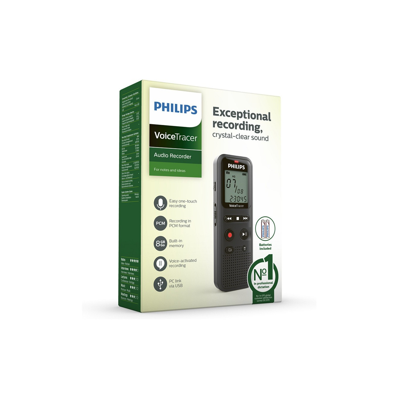 Philips Voice Tracer DVT1160 Voicerecorder — Buy in Cyprus with Fast Delivery