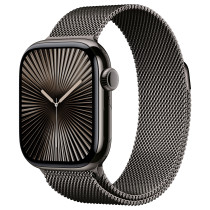 APPLE Watch Series 10 GPS + Cellular 42mm Slate Titanium Case with Slate Milanese Loop — Buy in Cyprus with Fast Delivery