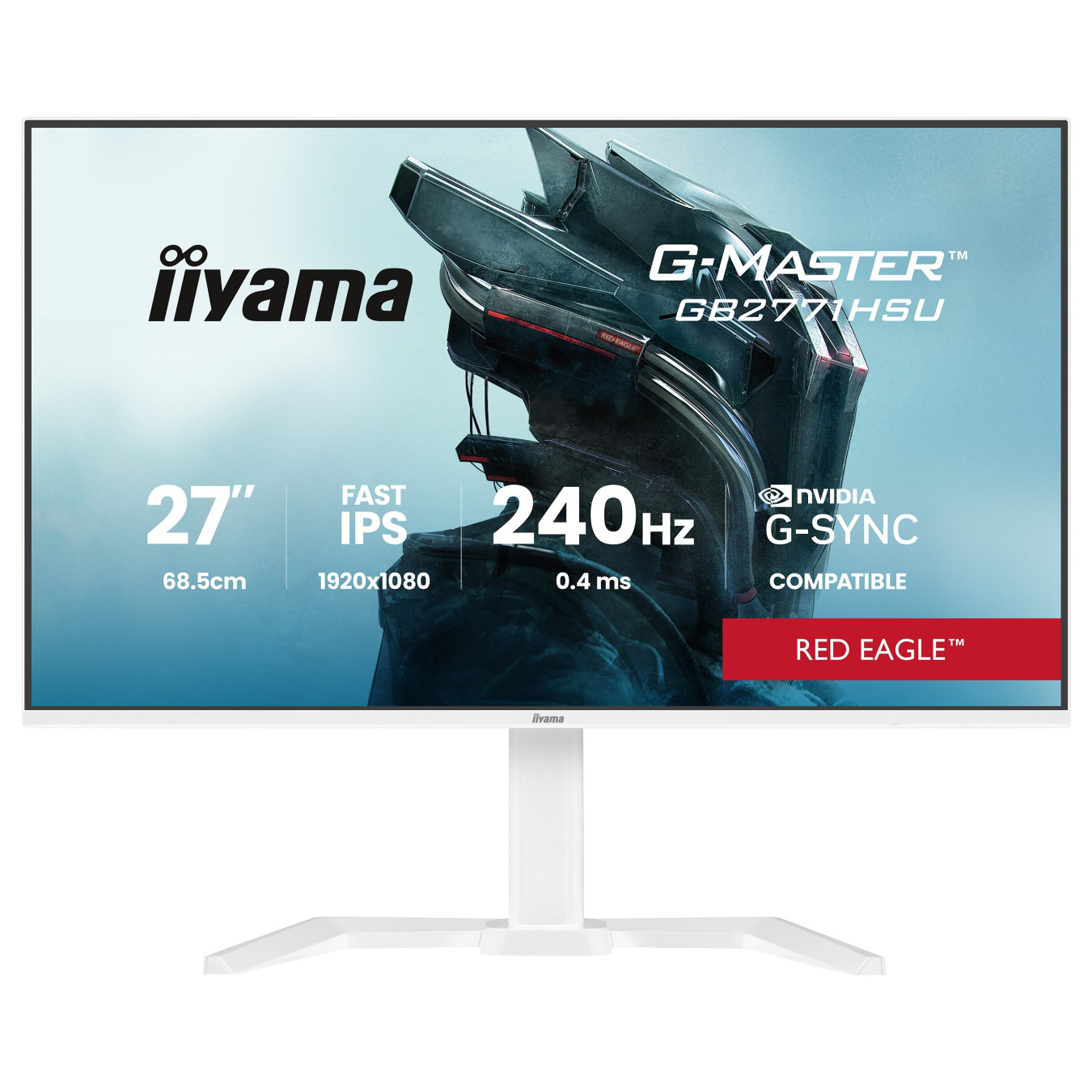 iiyama G-MASTER Red EagleTM GB2771HSU-W1 Gaming-Monitor 68.6 cm (27') weiß — Buy in Cyprus with Fast Delivery