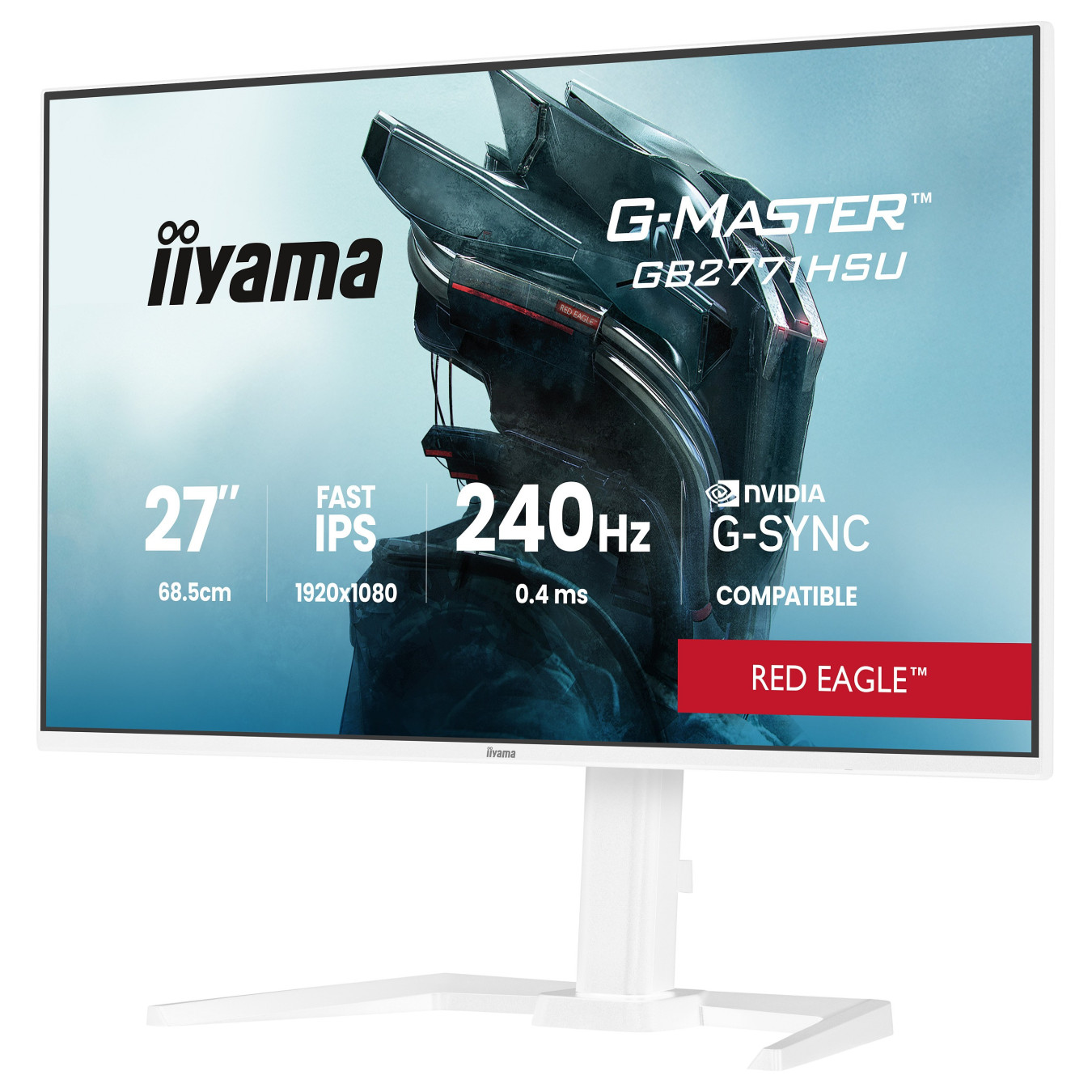 iiyama G-MASTER Red EagleTM GB2771HSU-W1 Gaming-Monitor 68.6 cm (27') weiß — Buy in Cyprus with Fast Delivery