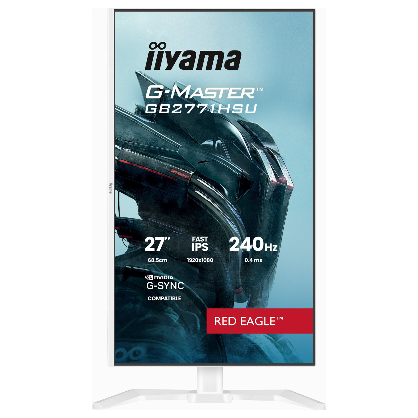 iiyama G-MASTER Red EagleTM GB2771HSU-W1 Gaming-Monitor 68.6 cm (27') weiß — Buy in Cyprus with Fast Delivery