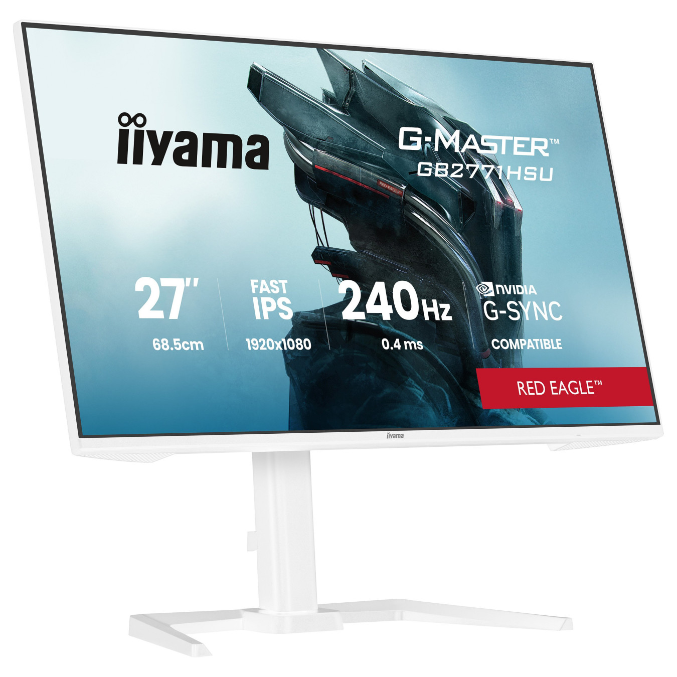 iiyama G-MASTER Red EagleTM GB2771HSU-W1 Gaming-Monitor 68.6 cm (27') weiß — Buy in Cyprus with Fast Delivery