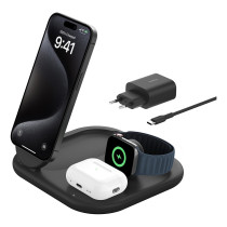 Belkin Wireless BOOST CHARGE Qi2 3-in-1 Ladest. 15W schwarz — Buy in Cyprus with Fast Delivery