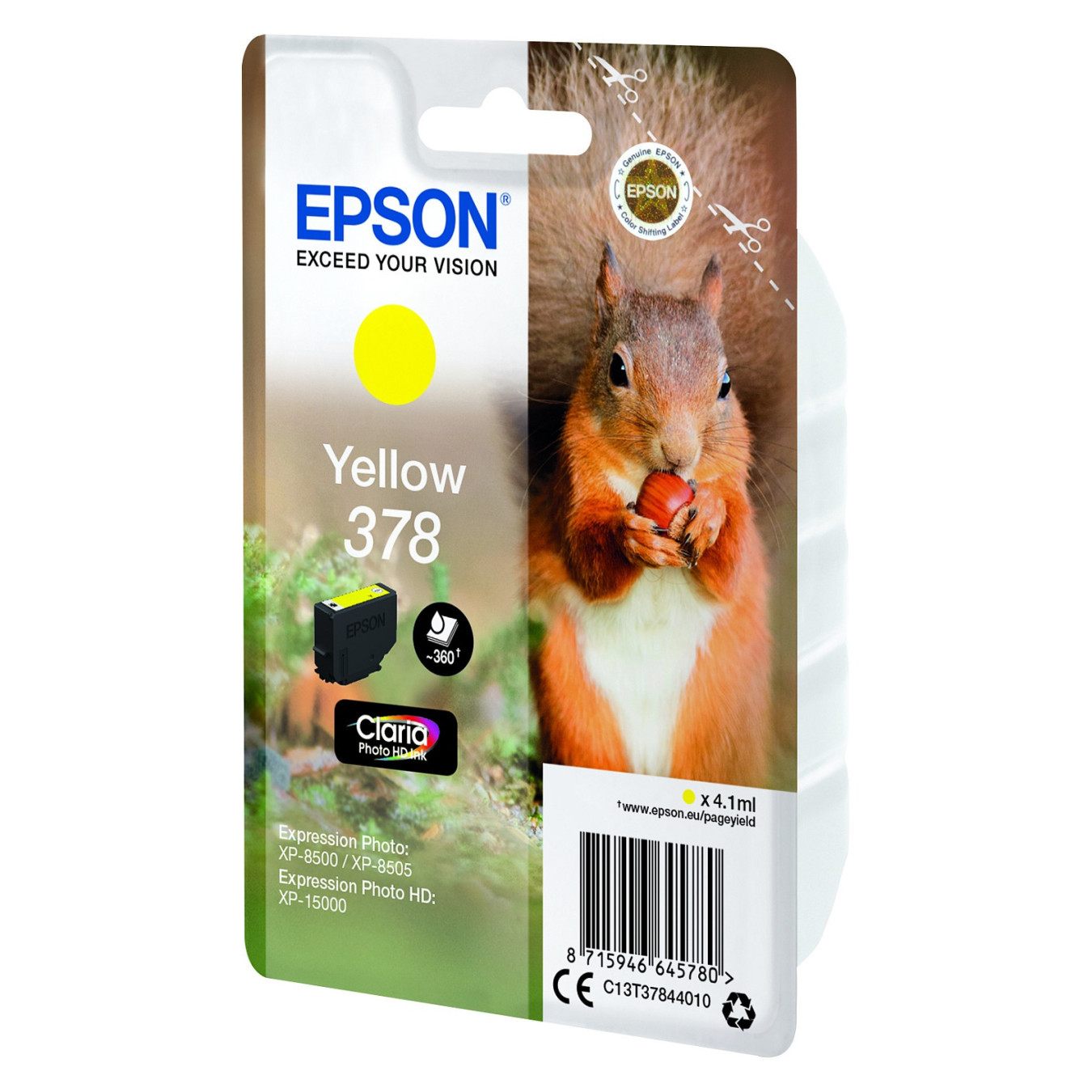 Epson Tinte 378 C13T37844010 Gelb bis zu 360 Seiten — Buy in Cyprus with Fast Delivery