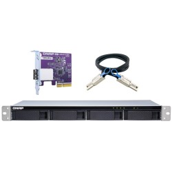 Buy QNAP TL-R400S 4-Bay Rackmount Expansion Enclosure - 1U, Black/Grey, Hot-swap... in Cyprus, Nicosia, Limassol, Larnaka, Pafos