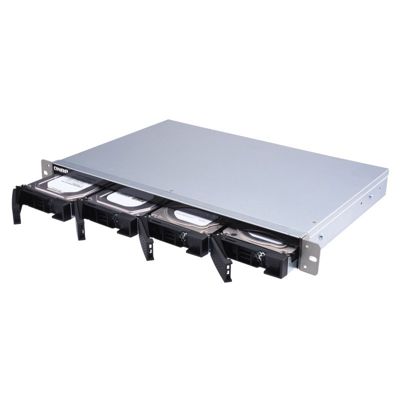 Buy QNAP TL-R400S 4-Bay Rackmount Expansion Enclosure - 1U, Black/Grey, Hot-swap... in Cyprus, Nicosia, Limassol, Larnaka, Pafos
