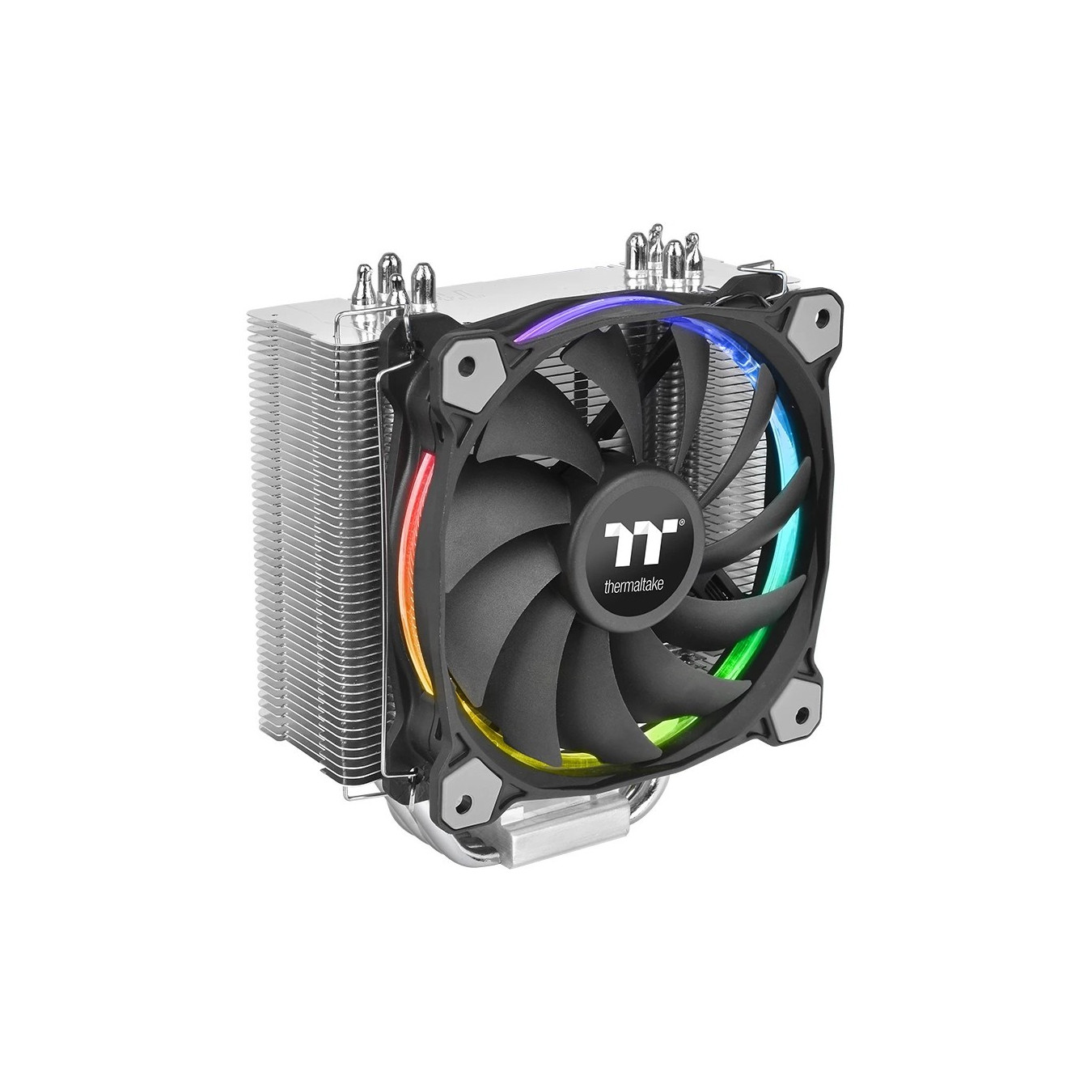 Thermaltake Riing Silent 12 RGB Sync Edition - CPU Air Cooler - Black Metallic, 120mm Fan, 150W TDP