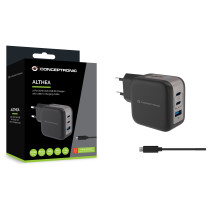 CONCEPTRONIC Ladegerät 3Port GaN 2xUSB-C 1xA 67WPD3.0 PPS sw — Buy in Cyprus with Fast Delivery