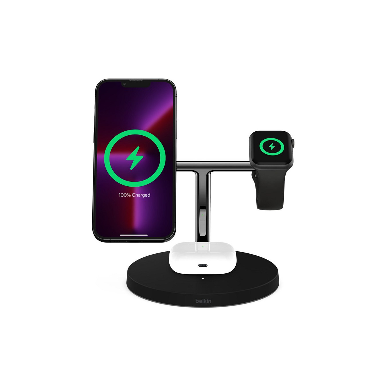Belkin MagSafe 3-in-1-Ladegerät iPhone 12 13 Serie. schwarz — Buy in Cyprus with Fast Delivery