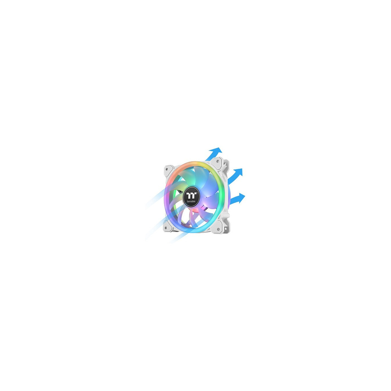 140mm Thermaltake SWAFAN 14 RGB Radiator Fan TT Premium Edition White 3 Pack — Buy in Cyprus with Fast Delivery