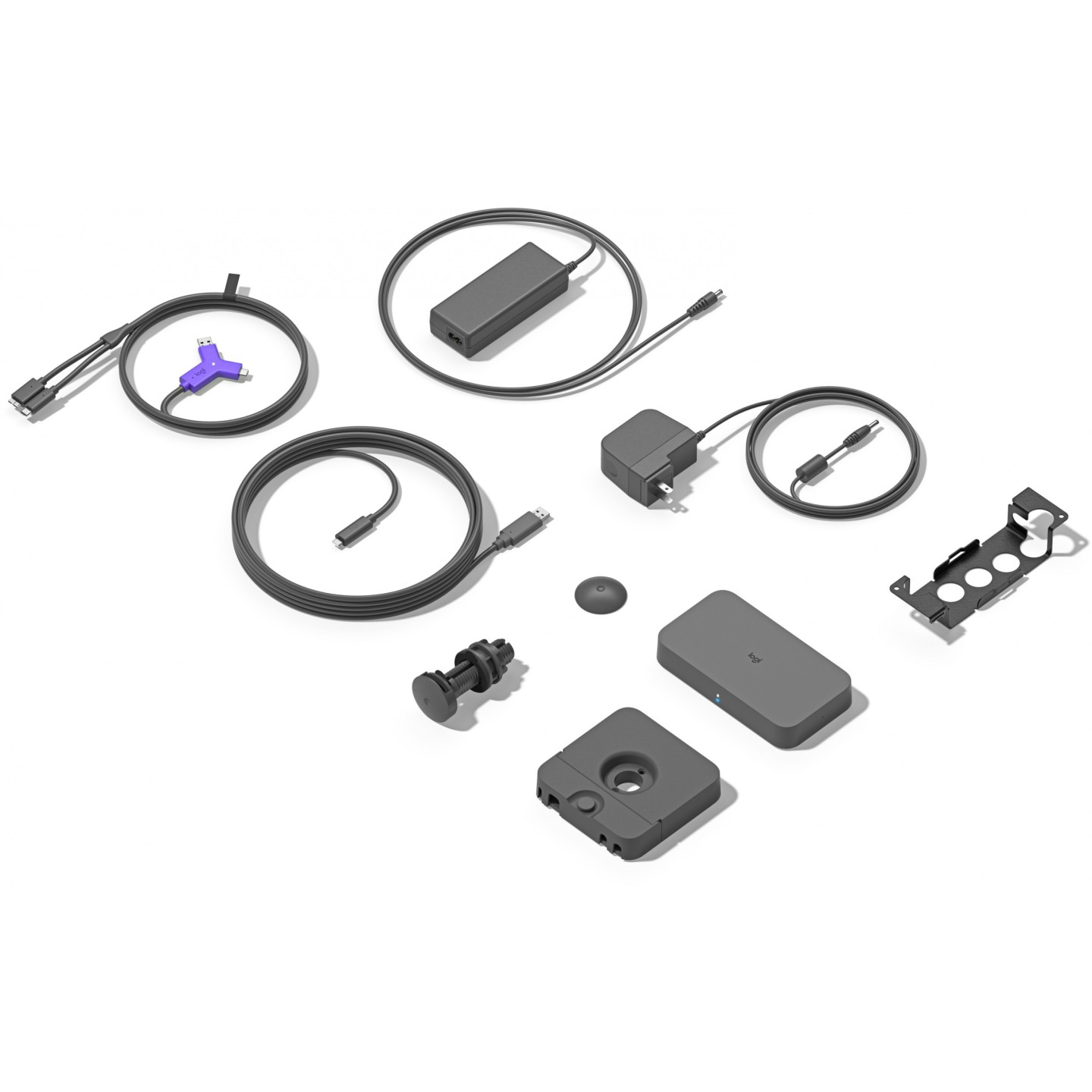 Logitech Swytch Hub - 2x HDMI, SuperSpeed USB (2x USB-C) - Graphite, 4K30 AV Transmitter & Receiver