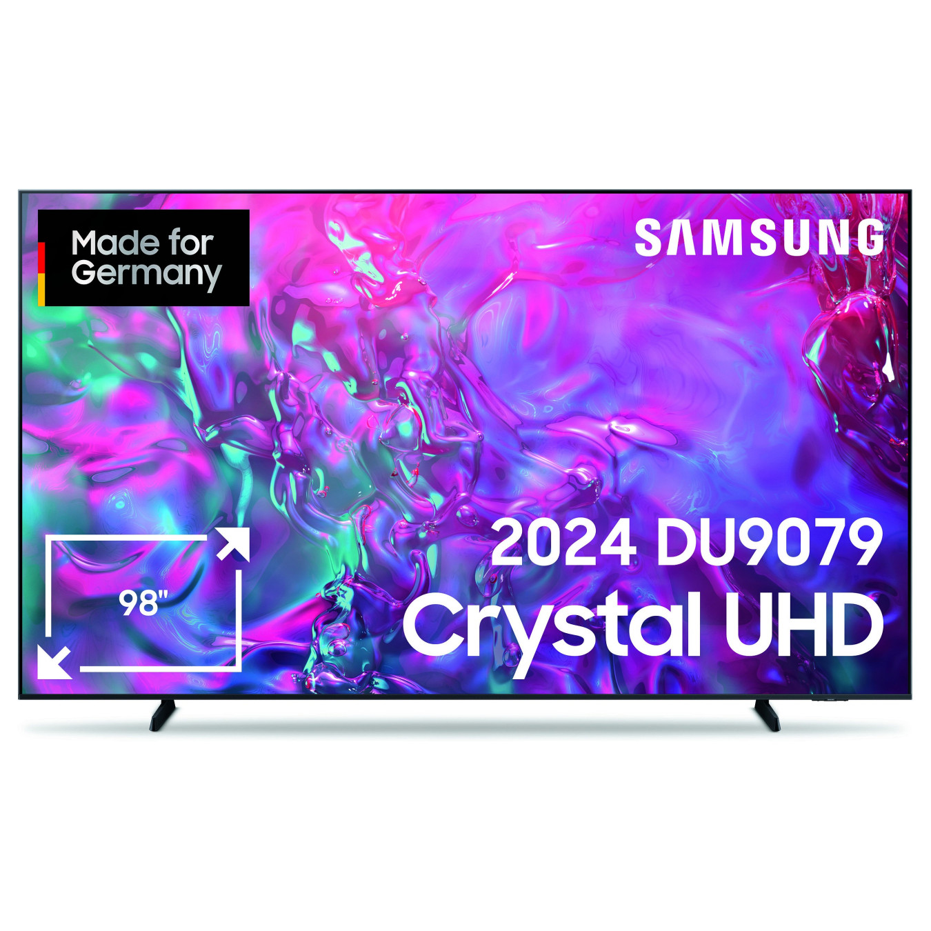 247.7cm 98' (3840x2160) Samsung GU98DU9079UXZG 16:9 Crystal UHD 100Hz HDMI USB WLAN Bluetooth HDR10+ Speaker Black