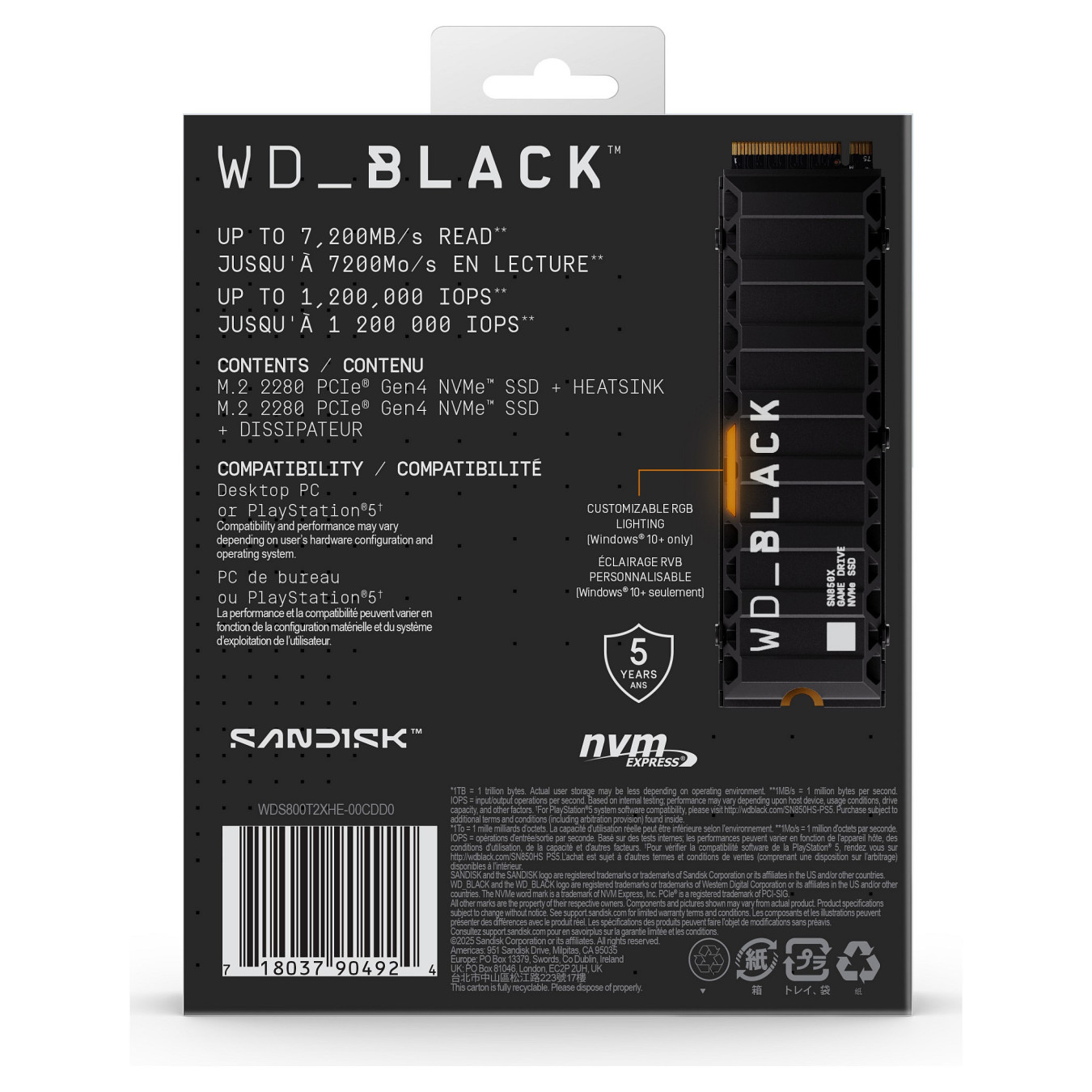 8TB WD Black SSD SN850X Heatsink POWERED BY SANDISK — Buy in Cyprus with Fast Delivery