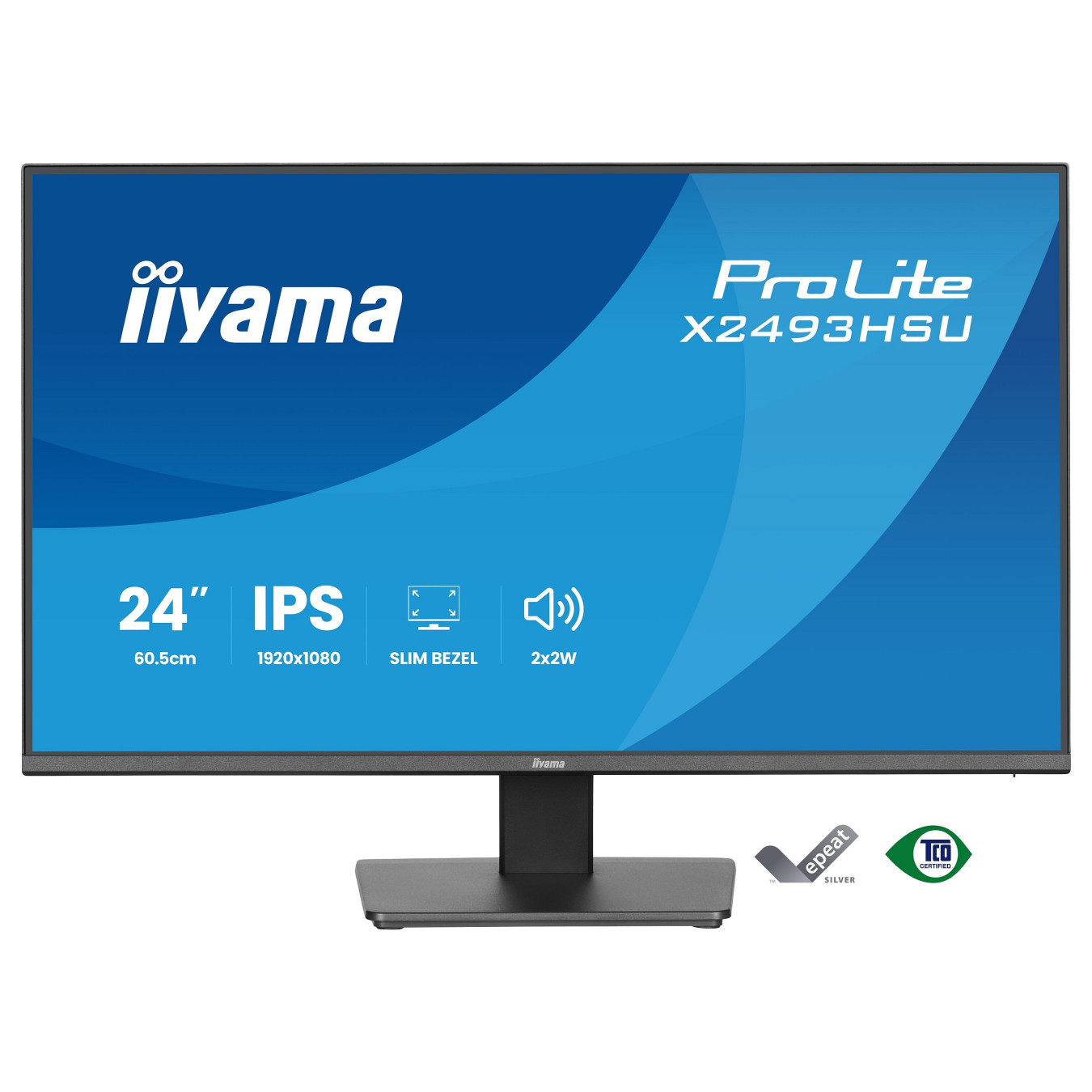 iiyama ProLite X2493HSU-B1 Monitor 60.5 cm (24') mattschwarz — Buy in Cyprus with Fast Delivery