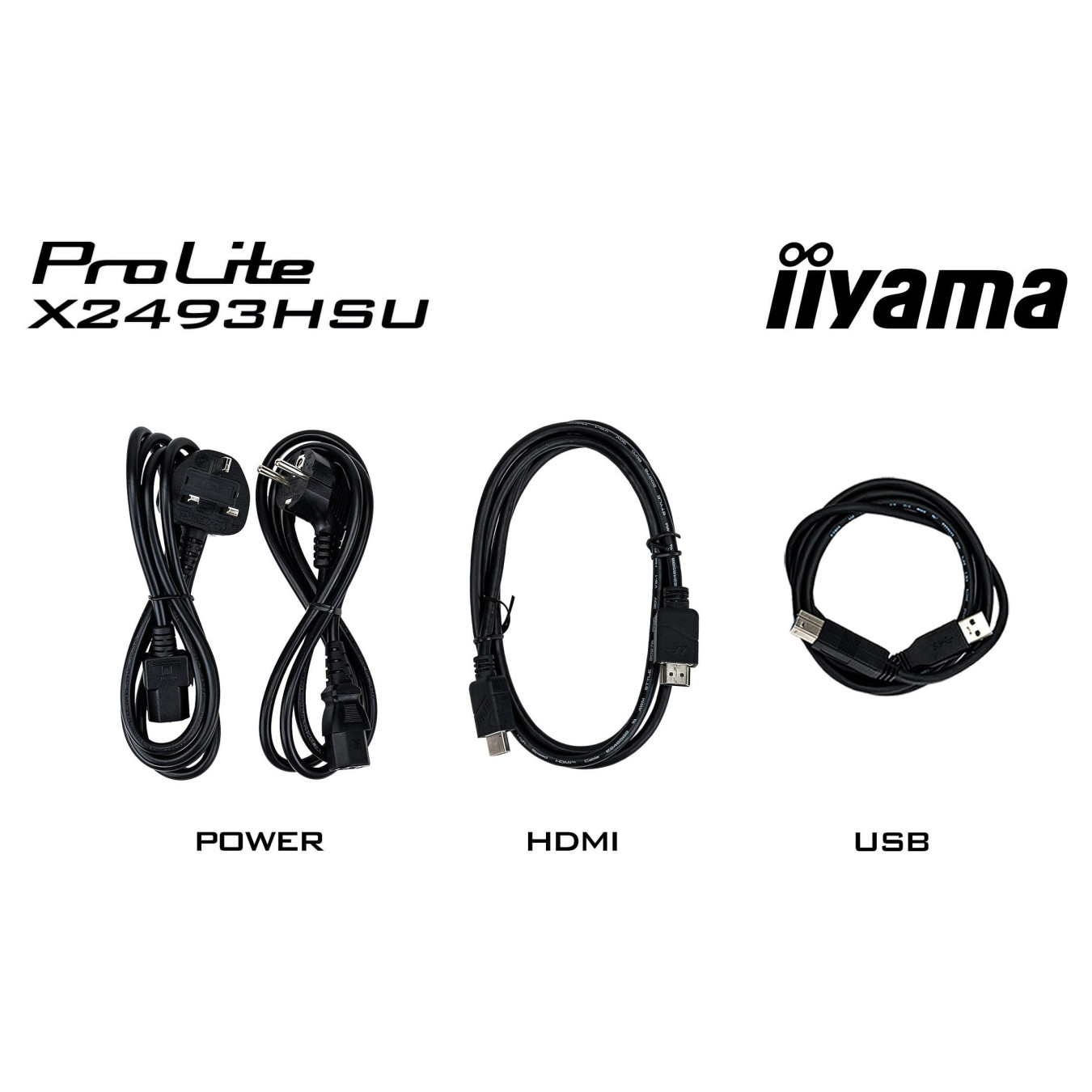 iiyama ProLite X2493HSU-B1 Monitor 60.5 cm (24') mattschwarz — Buy in Cyprus with Fast Delivery