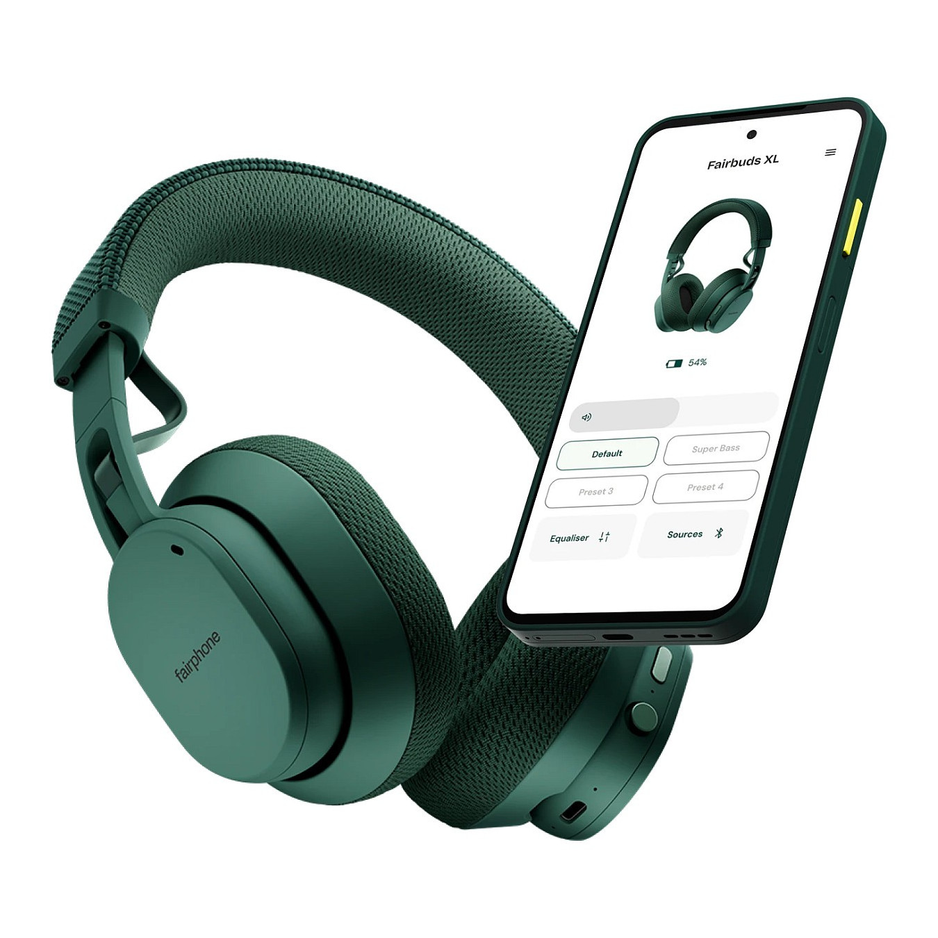 Fairphone Fairbuds XL (2025) Over-Ear Kopfhörer grün — Buy in Cyprus with Fast Delivery