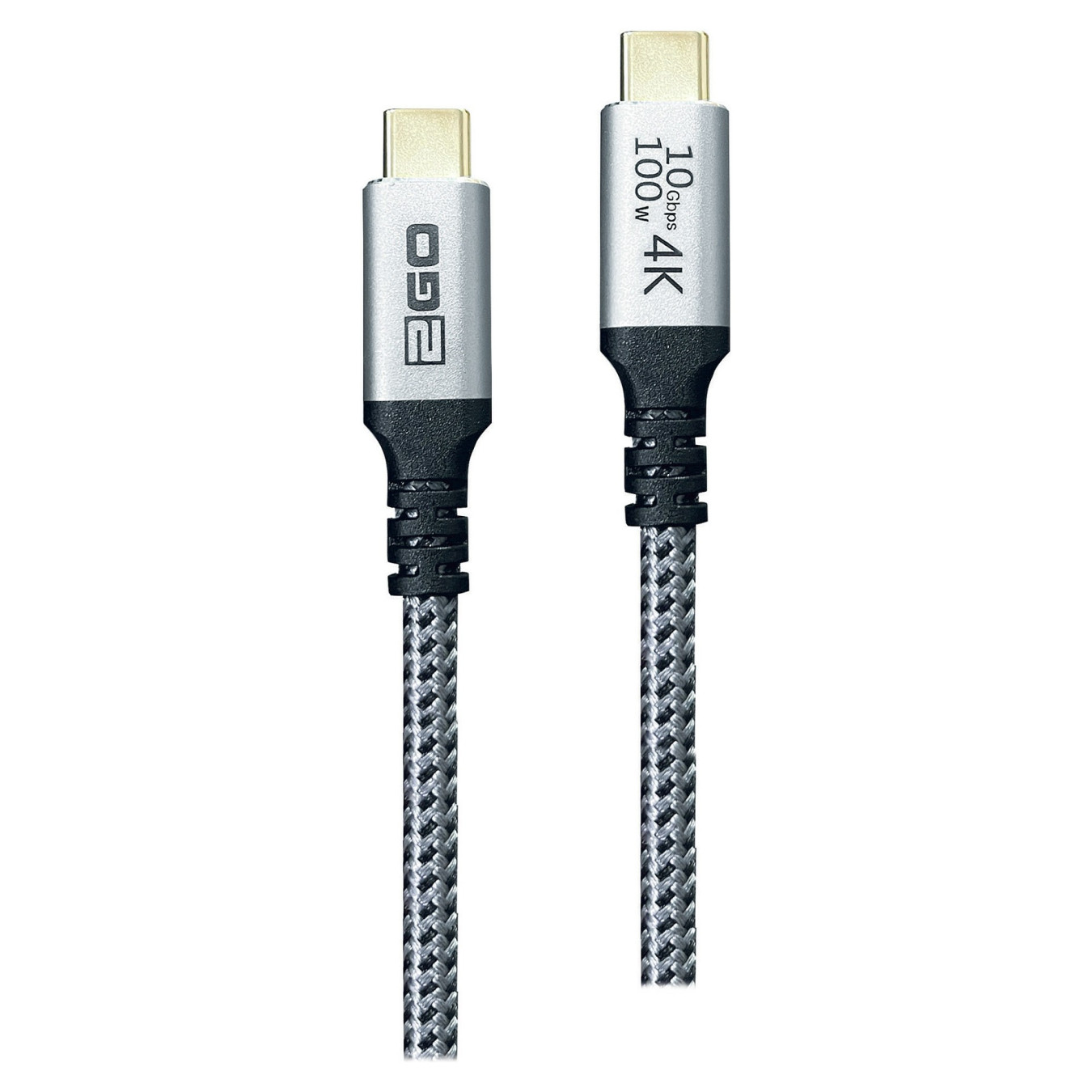 2GO Schnellladekabel USB-C 100W 10Gbps 1.2m — Buy in Cyprus with Fast Delivery