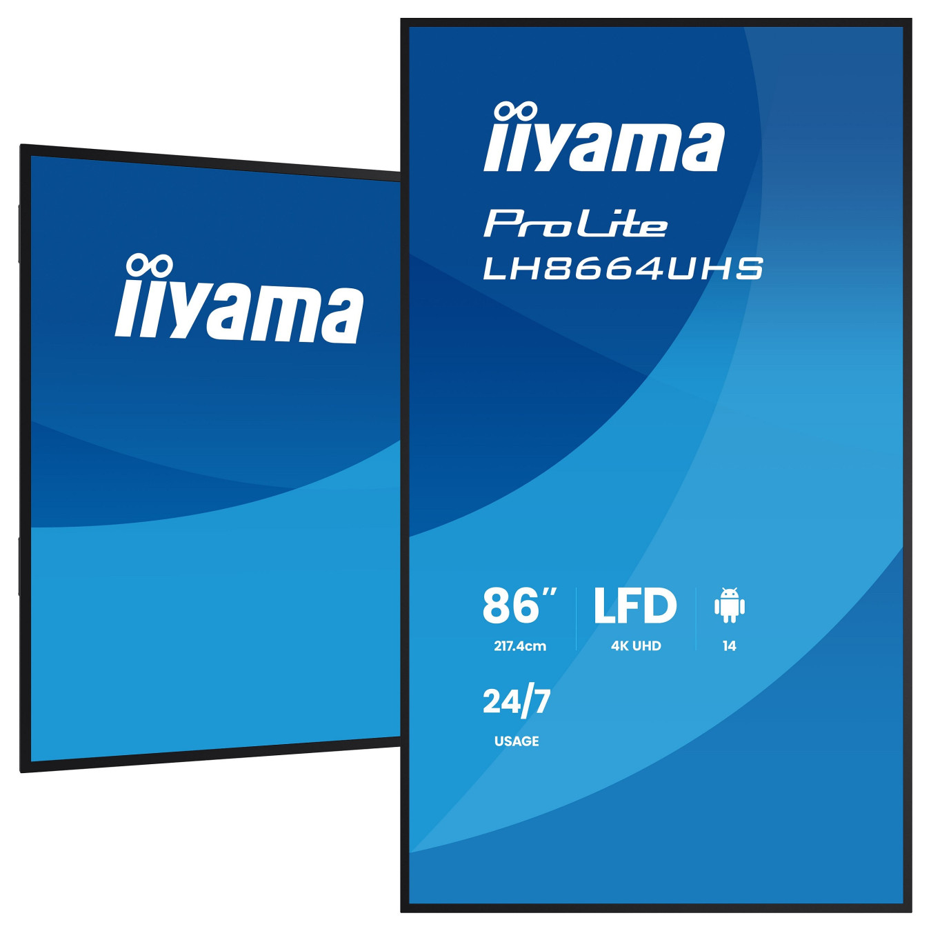 iiyama 217.4cm(85.6') LH8664UHS-B3AG 16:9 2xHDMI+USB-C (Speditionsversand) — Buy in Cyprus with Fast Delivery