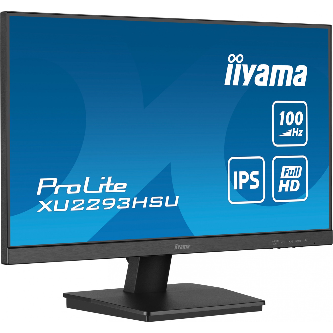 iiyama ProLite XU2293HSU-B7 - 21.5" IPS Full HD (1920x1080) 100Hz, 1ms MPRT, HDMI+DP, 2xUSB Hub, Black
