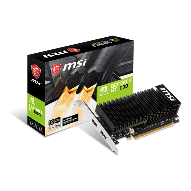 MSI GeForce GT 1030 2GHD4 LP OC 2GB GDDR4 Passive Low Profile (Boxed) — Buy in Cyprus with Fast Delivery