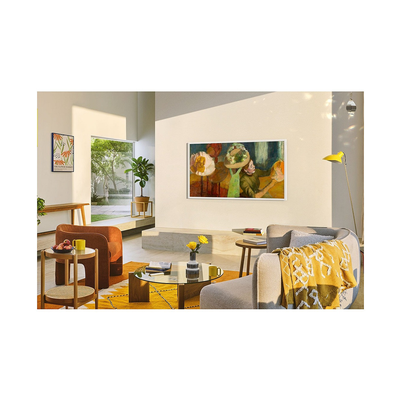 138.0cm 55' (3840x2160) Samsung The Frame GQ55LS03FAUXZG 16:9 QLED 100Hz HDMI USB WLAN Bluetooth HDR10+ Speaker Black