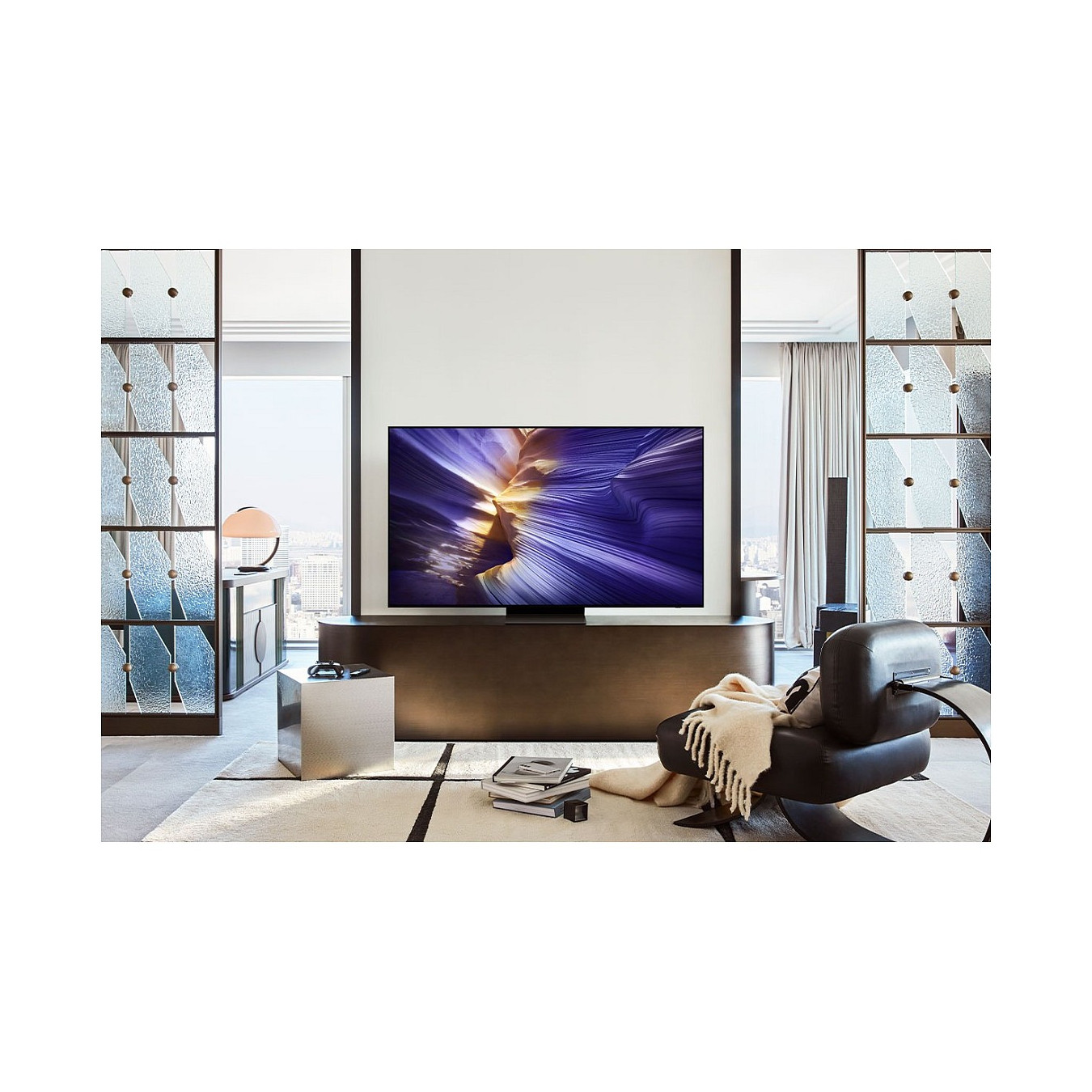 138cm 55' (3840x2160) Samsung GQ55S90FAE 16:9 OLED 144Hz 4x HDMI 2.1 2x USB LAN WLAN Twin-Tuner Dolby Atmos HDR10+ Ti...