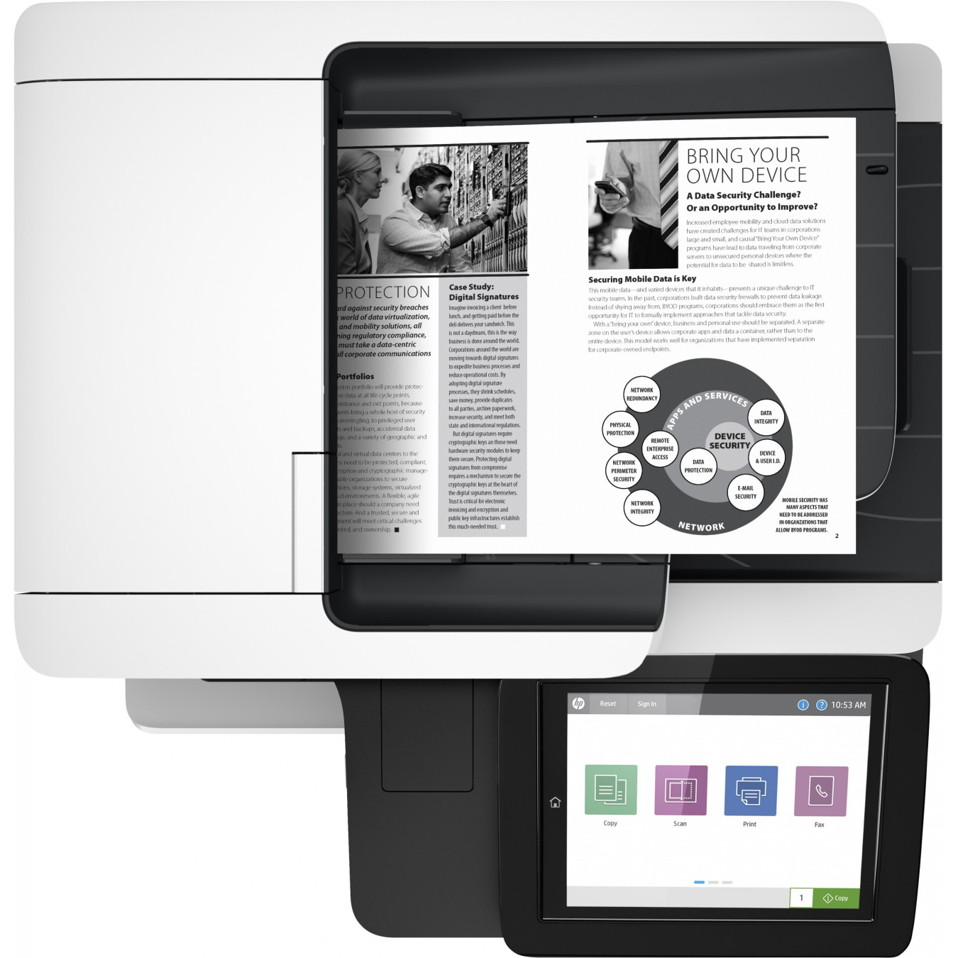 HP LaserJet Enterprise MFP - M528dn - Mono Laser Multifunction, LAN, ADF, Duplex, Black — Buy in Cyprus with Fast Delivery