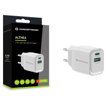 CONCEPTRONIC Ladegerät 2Port GaN USB-C -A 33WPD3.0 PPS ws — Buy in Cyprus with Fast Delivery