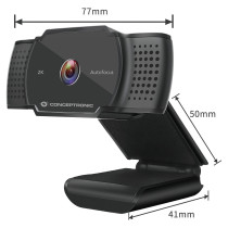 CONCEPTRONIC Webcam USB-A2.0 72° 2K 30Hz SuperHD+Mikro sw — Buy in Cyprus with Fast Delivery