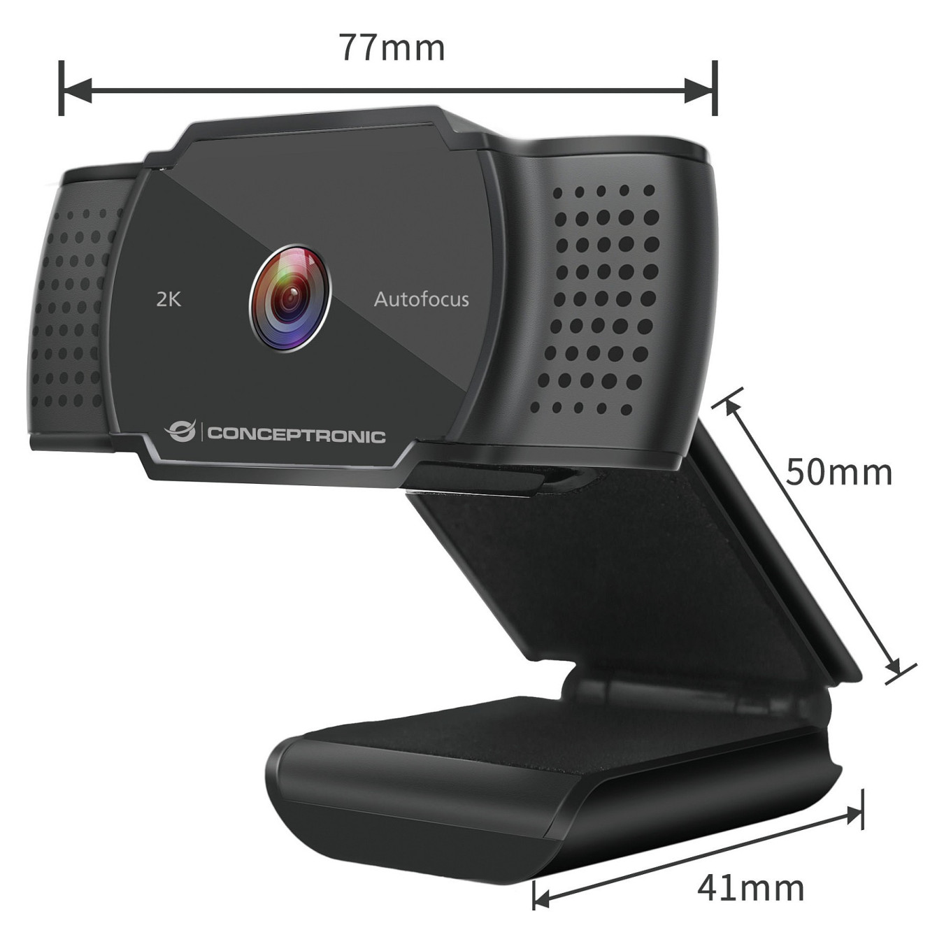 CONCEPTRONIC Webcam USB-A2.0 72° 2K 30Hz SuperHD+Mikro sw — Buy in Cyprus with Fast Delivery