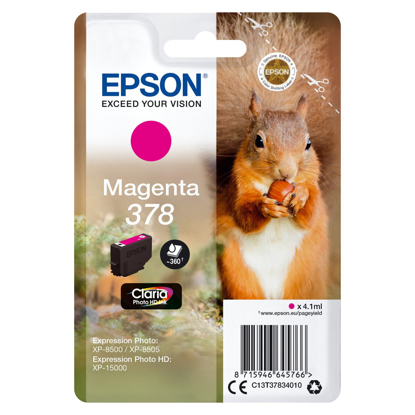 Epson Tinte 378 C13T37834010 Magenta bis zu 360 Seiten — Buy in Cyprus with Fast Delivery