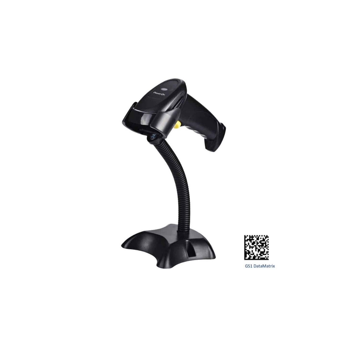BCS-03BW BARCODE WIRELESS WIRED 2D SCANNER W STAND BLACK POWER-ON — Buy in Cyprus with Fast Delivery