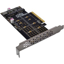 Armenius 76660N PCIe x8 to 2x M.2 NVMe Adapter - Bifurcation Low Profile (Boxed) — Buy in Cyprus with Fast Delivery