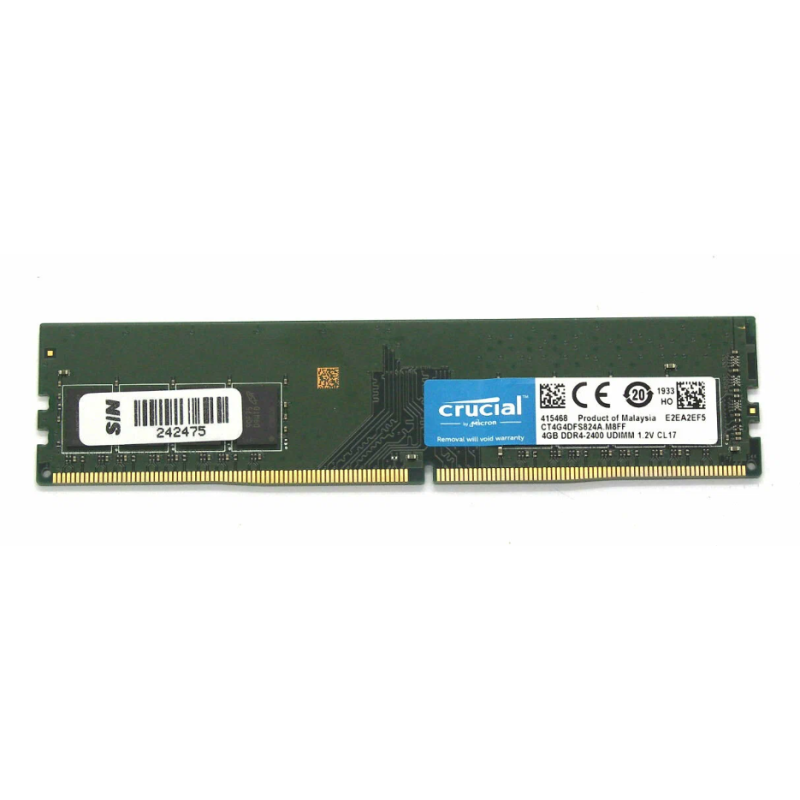 Crucial 4GB DDR4-2400 UDIMM Memory Module CT4G4DFS824A (Boxed) — Buy in Cyprus with Fast Delivery