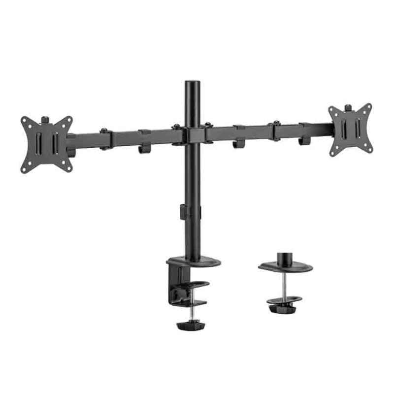 LC-EQE-A32B-D Dual Monitor Arm 17-32" 9kg/arm Black (Boxed) — Buy in Cyprus with Fast Delivery