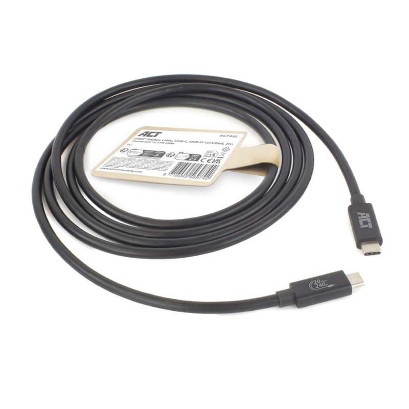 AC7432 2m USB4 20Gbps 240W USB-C Cable (Boxed) — Buy in Cyprus with Fast Delivery