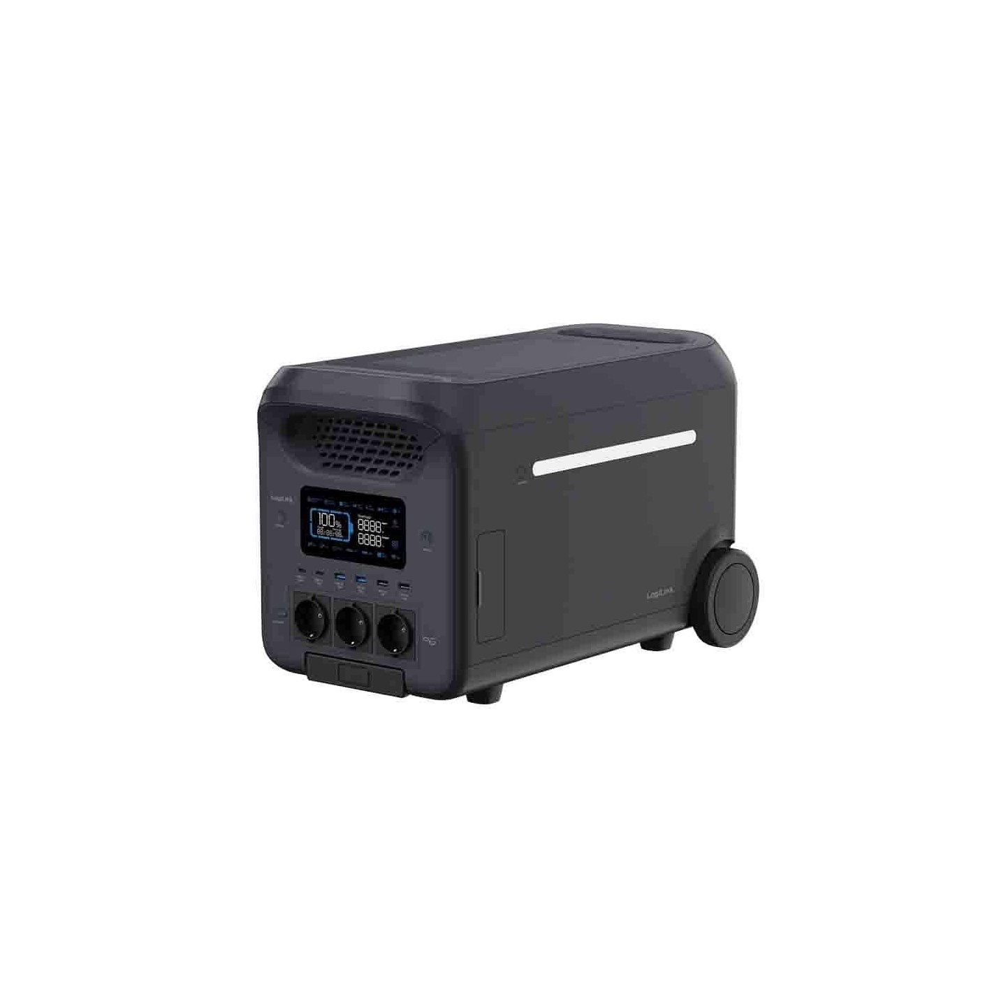 PPS3000 PORTABLE POWER STATION, 3000 W, LiFePO4 BATTERY, TUYA COMPATIBLE, BLACK LOGILINK — Buy in Cyprus with Fast Delivery